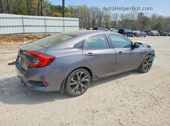 2HGFC2F87MH523643 2021 HONDA CIVIC Gray Rear right