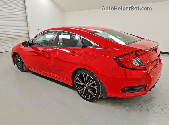 2HGFC2F87MH552382 2021 HONDA CIVIC Красный Задняя левая четверть
