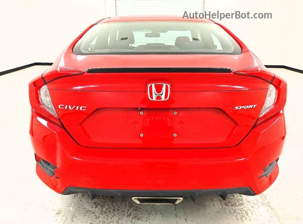 2HGFC2F87MH552382 2021 HONDA CIVIC Красный Вид сзади