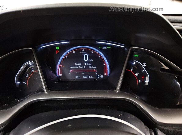 2HGFC2F87MH552382 2021 HONDA CIVIC Красный Вид щитка приборов