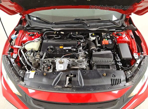 2HGFC2F87MH552382 2021 HONDA CIVIC Красный Вид задней части салона