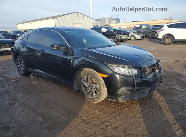 2HGFC2F88GH022684 2016 HONDA CIVIC Black Передня права чверть