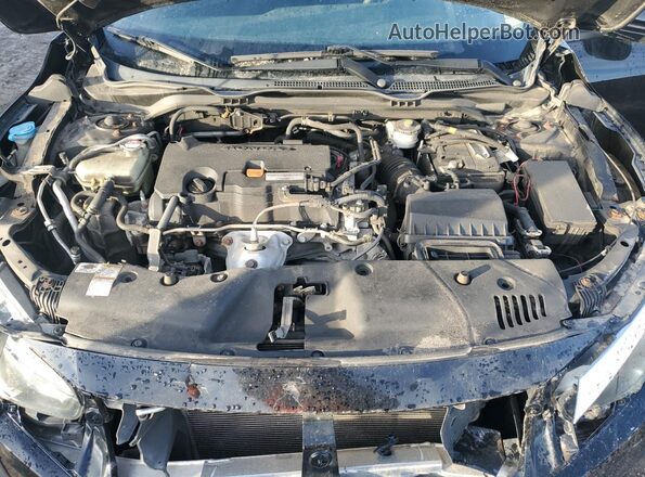 2HGFC2F88GH022684 2016 HONDA CIVIC Black Вид задньої частини салону