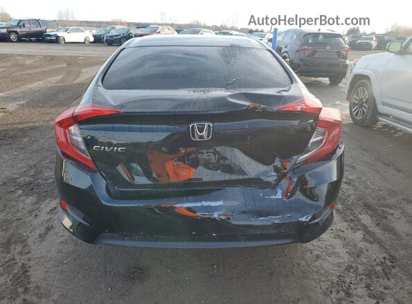 2HGFC2F88GH022684 2016 HONDA CIVIC Black Вид ззаду