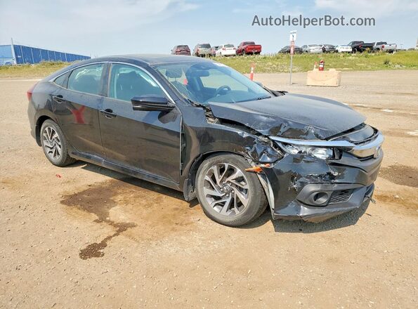 2HGFC2F88HH006647 2017 HONDA CIVIC Black Delantero derecho