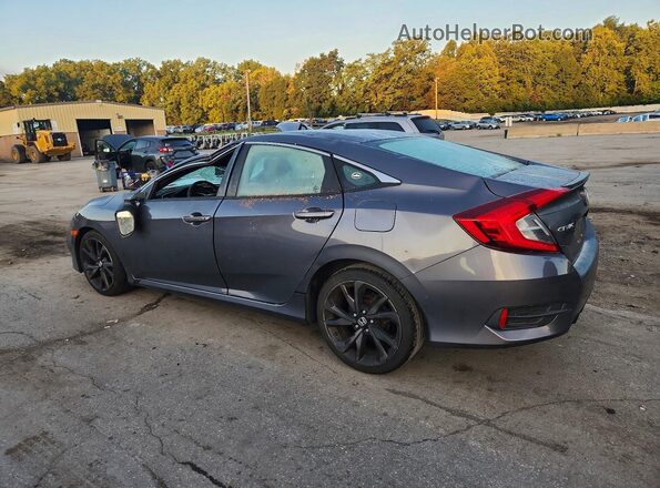 2HGFC2F88KH502832 2019 HONDA CIVIC Gray Задня ліва чверть
