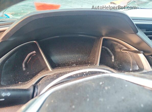 2HGFC2F88KH502832 2019 HONDA CIVIC Gray Вид щитка приладів