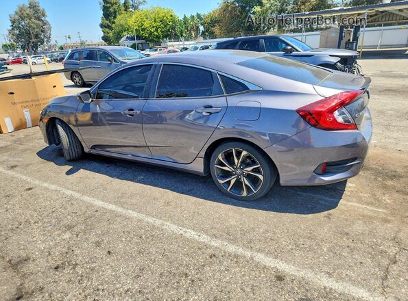2HGFC2F88KH540559 2019 HONDA CIVIC Gray Задня ліва чверть