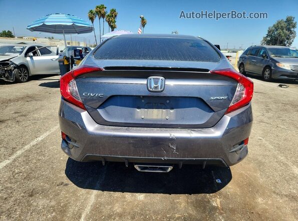 2HGFC2F88KH540559 2019 HONDA CIVIC Gray Вид ззаду