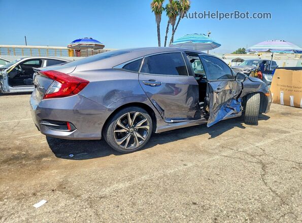 2HGFC2F88KH540559 2019 HONDA CIVIC Gray Задня права чверть