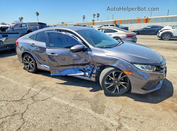 2HGFC2F88KH540559 2019 HONDA CIVIC Gray Передня права чверть