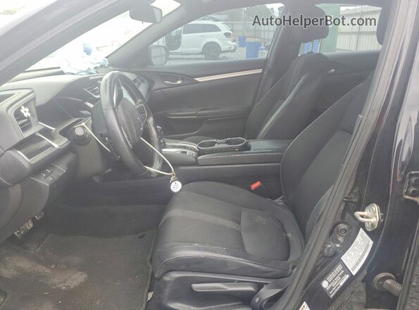 2HGFC2F88KH589681 2019 HONDA CIVIC Черный Вид салона спереди