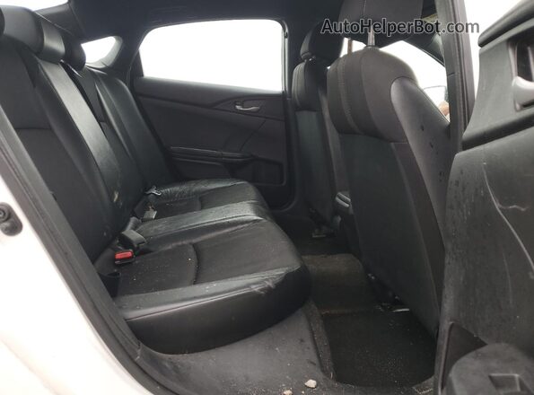 2HGFC2F88KH592449 2019 HONDA CIVIC White უკანა სავარძლების ხედი