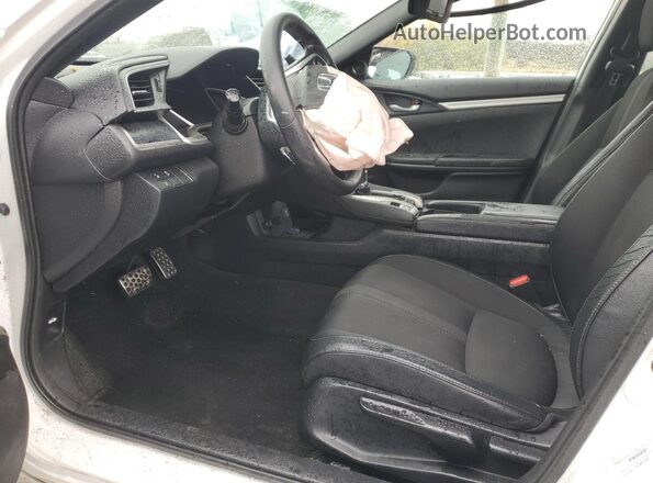 2HGFC2F88KH592449 2019 HONDA CIVIC White წინა სალონის ხედი