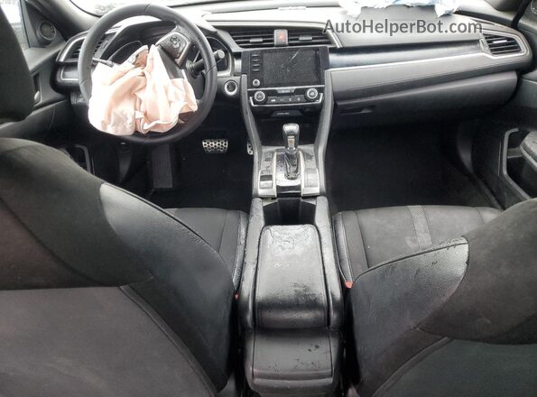 2HGFC2F88KH592449 2019 HONDA CIVIC White წინა პანელის ხედი