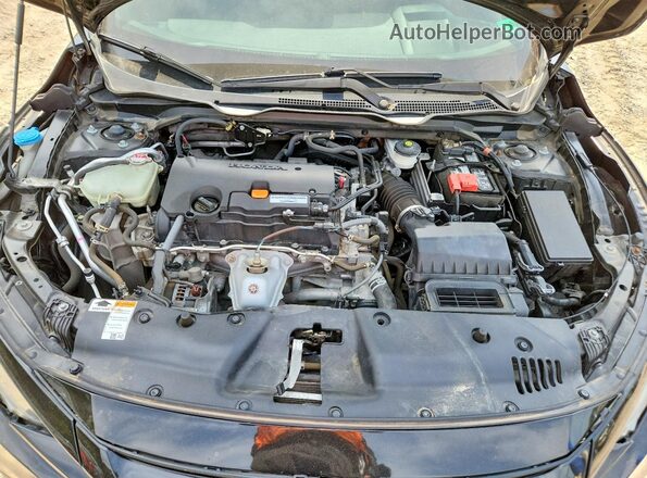 2HGFC2F88KH604504 2019 HONDA CIVIC Black Widok wnętrza z tyłu
