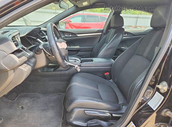 2HGFC2F88KH604504 2019 HONDA CIVIC Black Widok wnętrza z przodu