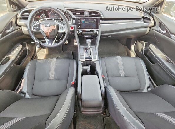 2HGFC2F88KH604504 2019 HONDA CIVIC Black Widok deski rozdzielczej