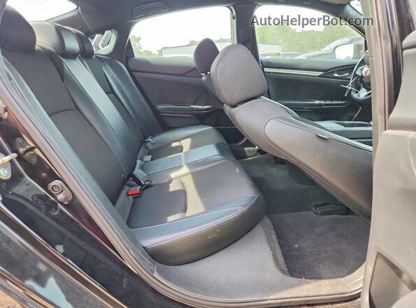 2HGFC2F88KH604504 2019 HONDA CIVIC Black Widok tylnych siedzeń
