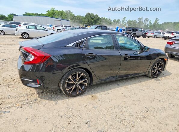 2HGFC2F88KH604504 2019 HONDA CIVIC Black Tył prawy