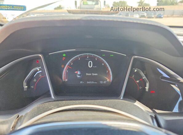 2HGFC2F88LH520667 2020 HONDA CIVIC White Widok zestawu wskaźników