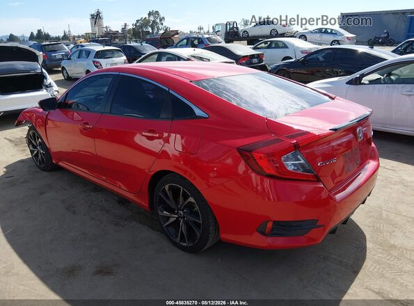 2HGFC2F88LH522385 2020 HONDA CIVIC Red უკანა მარცხენა