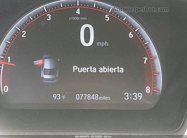2HGFC2F88LH522385 2020 HONDA CIVIC Red 