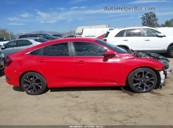 2HGFC2F88LH522385 2020 HONDA CIVIC Red სალონის 360-გრადუსიანი ხედი