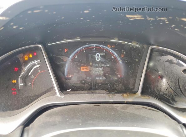 2HGFC2F88LH525593 2020 HONDA CIVIC Silver Vista del cuadro de instrumentos