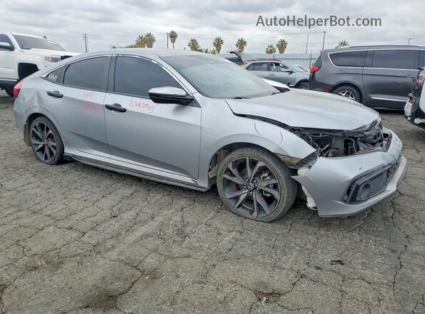 2HGFC2F88LH525593 2020 HONDA CIVIC Silver Delantero derecho