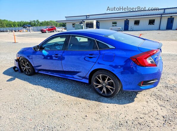 2HGFC2F88LH593490 2020 HONDA CIVIC Blue Հետևի ձախ