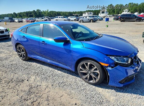 2HGFC2F88LH593490 2020 HONDA CIVIC Blue Առջևի աջ