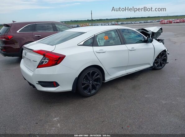 2HGFC2F88LH602088 2020 HONDA CIVIC White Задня права чверть