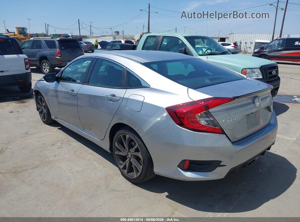 2HGFC2F88MH521142 2021 HONDA CIVIC Silver Հետևի ձախ