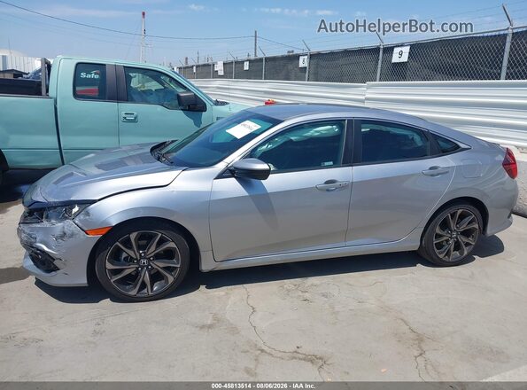 2HGFC2F88MH521142 2021 HONDA CIVIC Silver Սալոնի 360 աստիճան տեսք