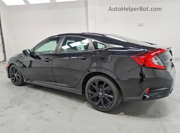 2HGFC2F88MH529502 2021 HONDA CIVIC Black Հետևի ձախ