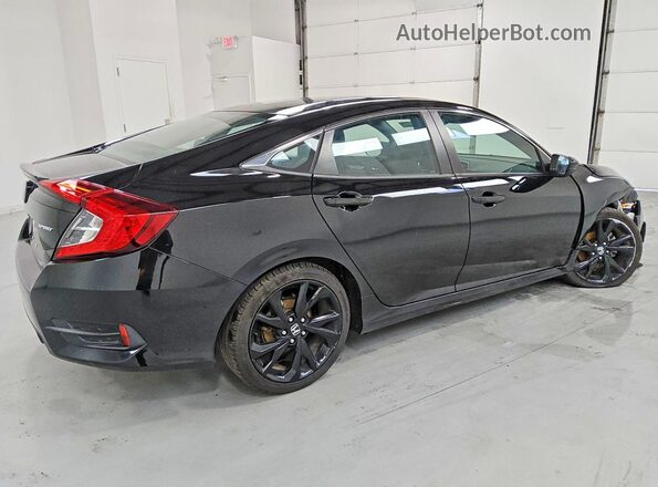 2HGFC2F88MH529502 2021 HONDA CIVIC Black Հետևի աջ