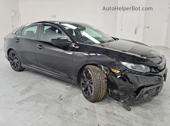2HGFC2F88MH529502 2021 HONDA CIVIC Black Առջևի աջ