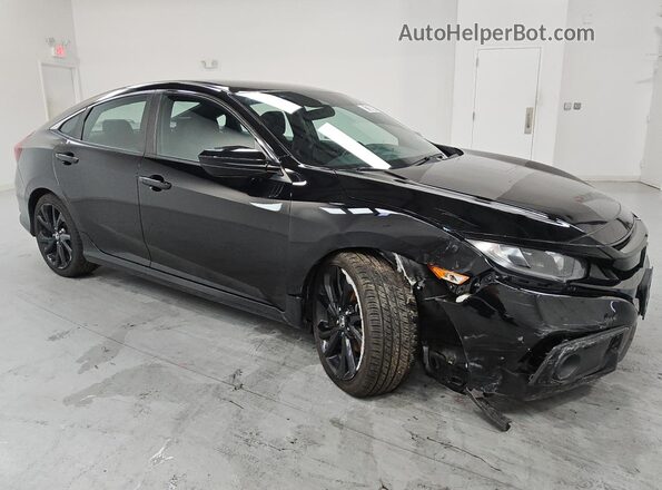 2HGFC2F88MH529502 2021 HONDA CIVIC Black Սալոնի 360 աստիճան տեսք