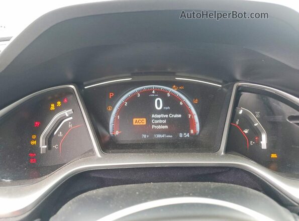 2HGFC2F88MH540600 2021 HONDA CIVIC Black Вид щитка приладів