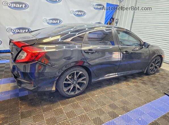 2HGFC2F88MH546574 2021 HONDA CIVIC Черный Задняя правая четверть