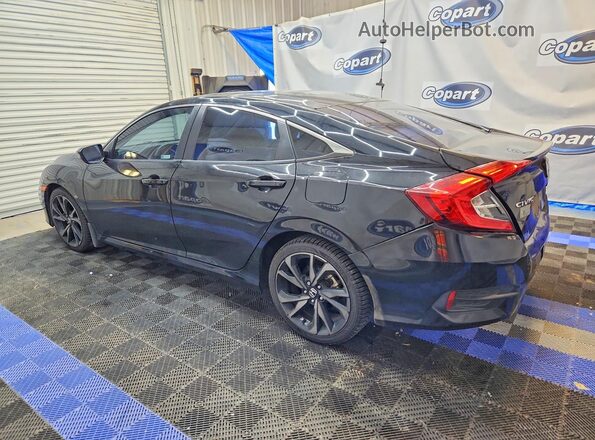 2HGFC2F88MH546574 2021 HONDA CIVIC Черный Задняя левая четверть