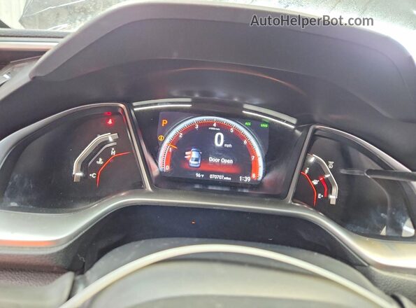 2HGFC2F88MH546574 2021 HONDA CIVIC Черный Вид щитка приборов