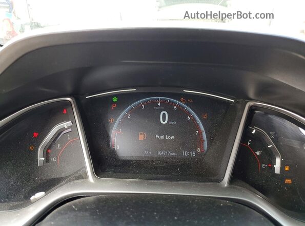 2HGFC2F88MH557221 2021 HONDA CIVIC Black Vista del cuadro de instrumentos