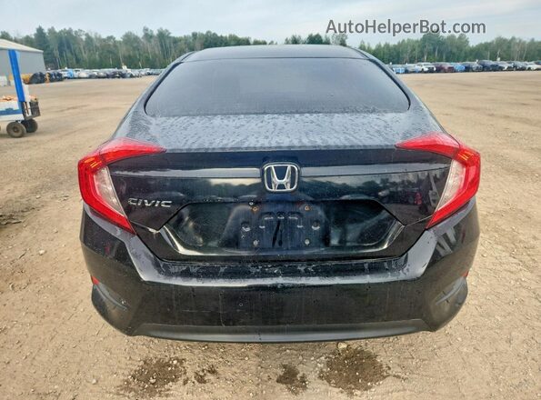 2HGFC2F89JH033104 2018 HONDA CIVIC Black Widok z tyłu