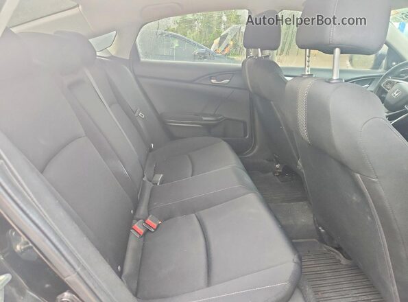 2HGFC2F89JH033104 2018 HONDA CIVIC Black Widok tylnych siedzeń