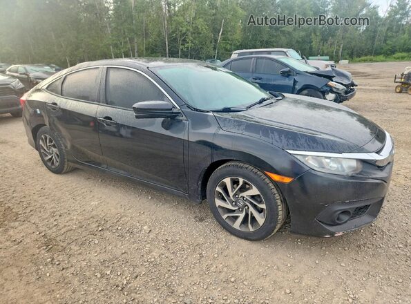 2HGFC2F89JH033104 2018 HONDA CIVIC Black Przód prawy