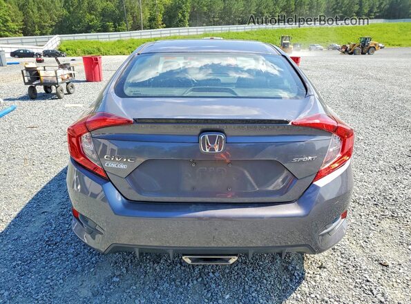 2HGFC2F89KH506081 2019 HONDA CIVIC Gray Հետևի տեսք