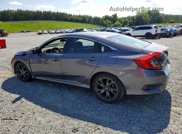 2HGFC2F89KH506081 2019 HONDA CIVIC Gray Հետևի ձախ