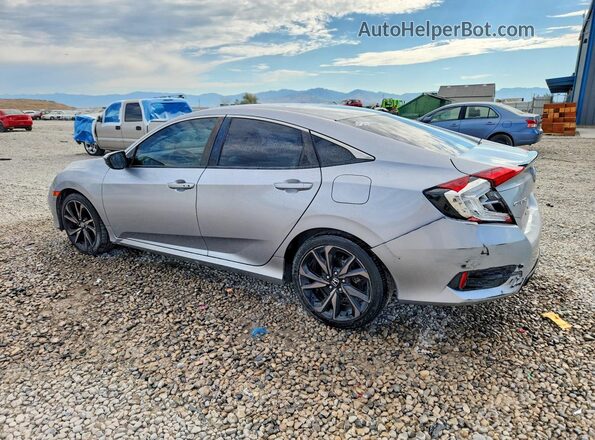 2HGFC2F89KH545270 2019 HONDA CIVIC Silver Задня ліва чверть